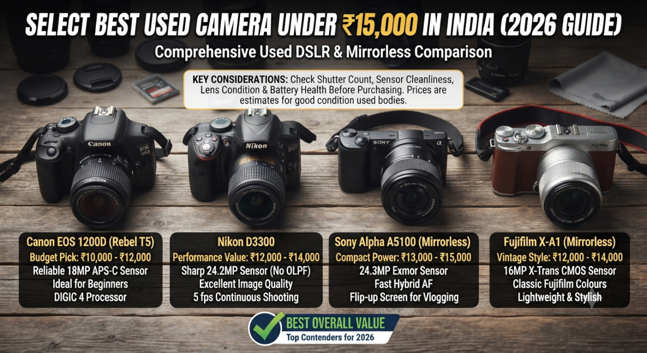 Best used camera under ₹15,000 in India